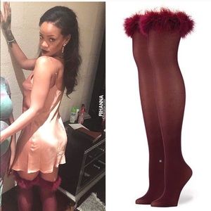 Rihanna x Stance - Fenty stockings w/ fur trim